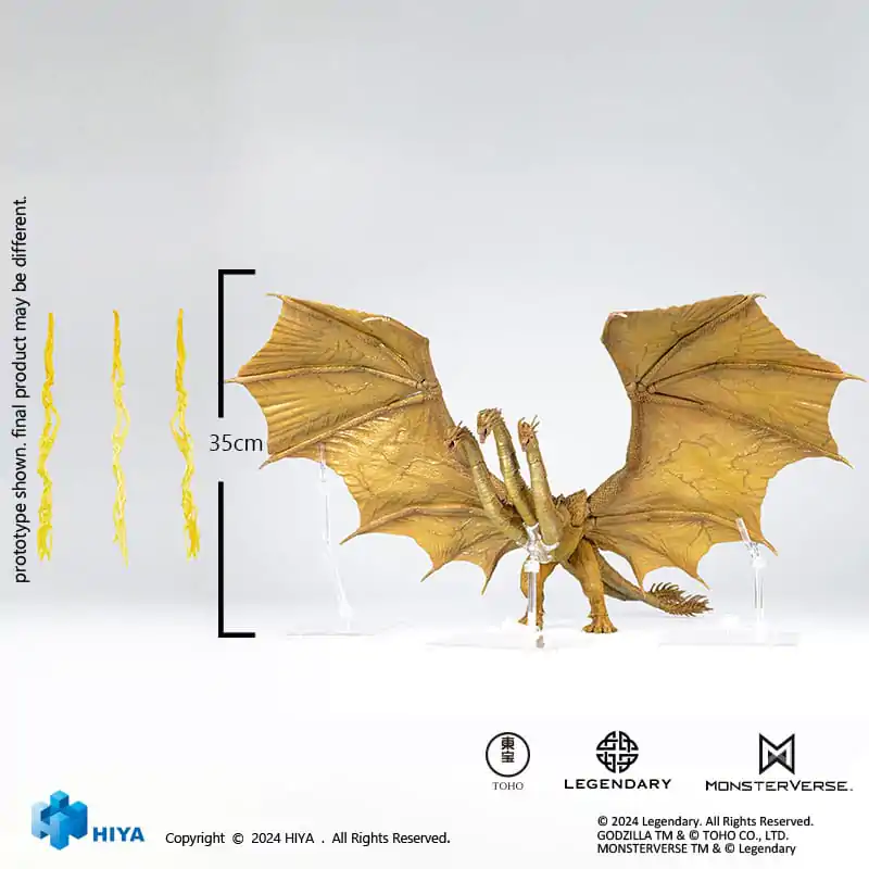 Godzilla: King of the Monsters Exquisite Basic King Ghidorah Gravity Beam Version akciófigura 35 cm termékfotó