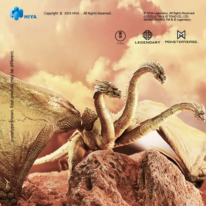Godzilla: King of the Monsters Exquisite Basic King Ghidorah Gravity Beam Version akciófigura 35 cm termékfotó