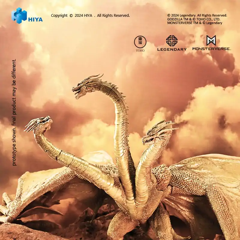Godzilla: King of the Monsters Exquisite Basic King Ghidorah Gravity Beam Version akciófigura 35 cm termékfotó