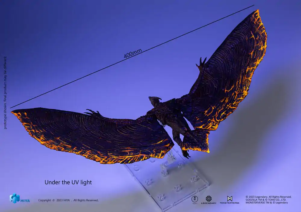 Godzilla: King of the Monsters Exquisite Basic Rodan Flameborn akciófigura 13 cm termékfotó