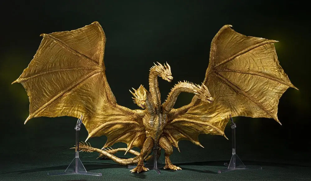 Godzilla: King of the Monsters S.H. MonsterArts akciófigura King Ghidorah (Special Color Ver.) 25 cm termékfotó