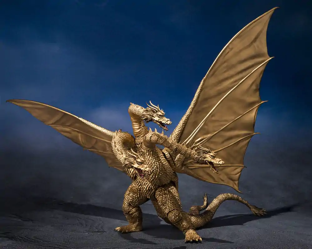 Godzilla S.H. Monster Arts akciófigura King Ghidora (1972) 25 cm termékfotó