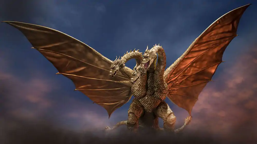 Godzilla S.H. Monster Arts akciófigura King Ghidora (1972) 25 cm termékfotó