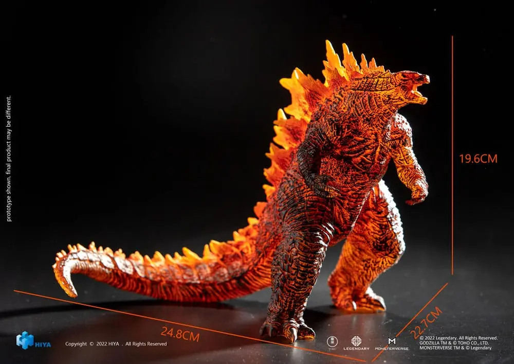 Godzilla Stylist Series Godzilla: King of the Monsters Burning Godzilla News Year Exkluzív PVC szobor figura 20 cm termékfotó