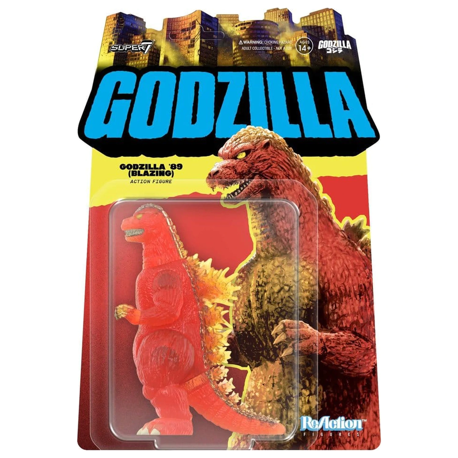 Godzilla Toho ReAction akciófigura Godzilla - 1989 (Blazing) 10 cm termékfotó