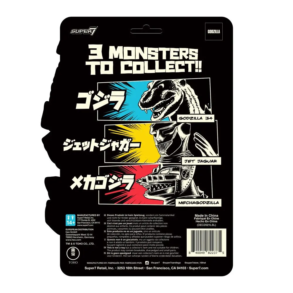 Godzilla Toho ReAction akciófigura Godzilla '54 (Glow) SDCC22 10 cm termékfotó