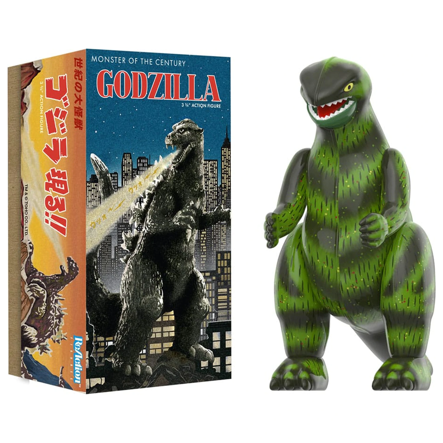 Godzilla Toho ReAction akciófigura Wave 01 (Retro Tin) Godzilla (Marusan Tin) 10 cm termékfotó