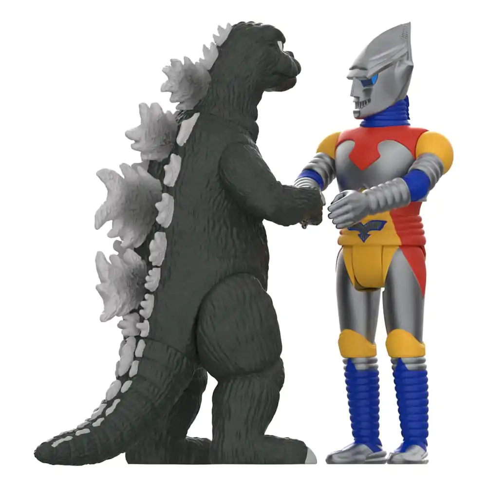 Godzilla Toho ReAction Godzilla &amp; Jet Jaguar shaking Hands 2 db-os akciófigura csomag 10 cm termékfotó