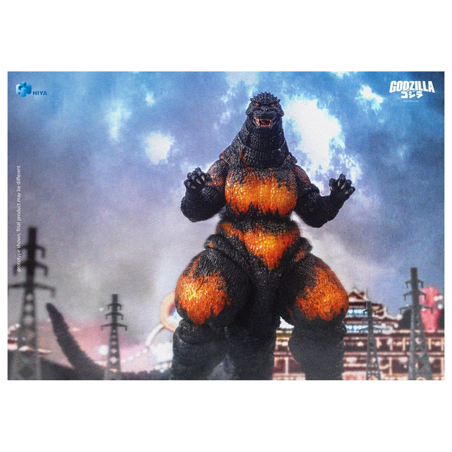 Godzilla vs. Destoroyah (1995) Exquisite Basic akciófigura Burning Godzilla 18 cm    termékfotó