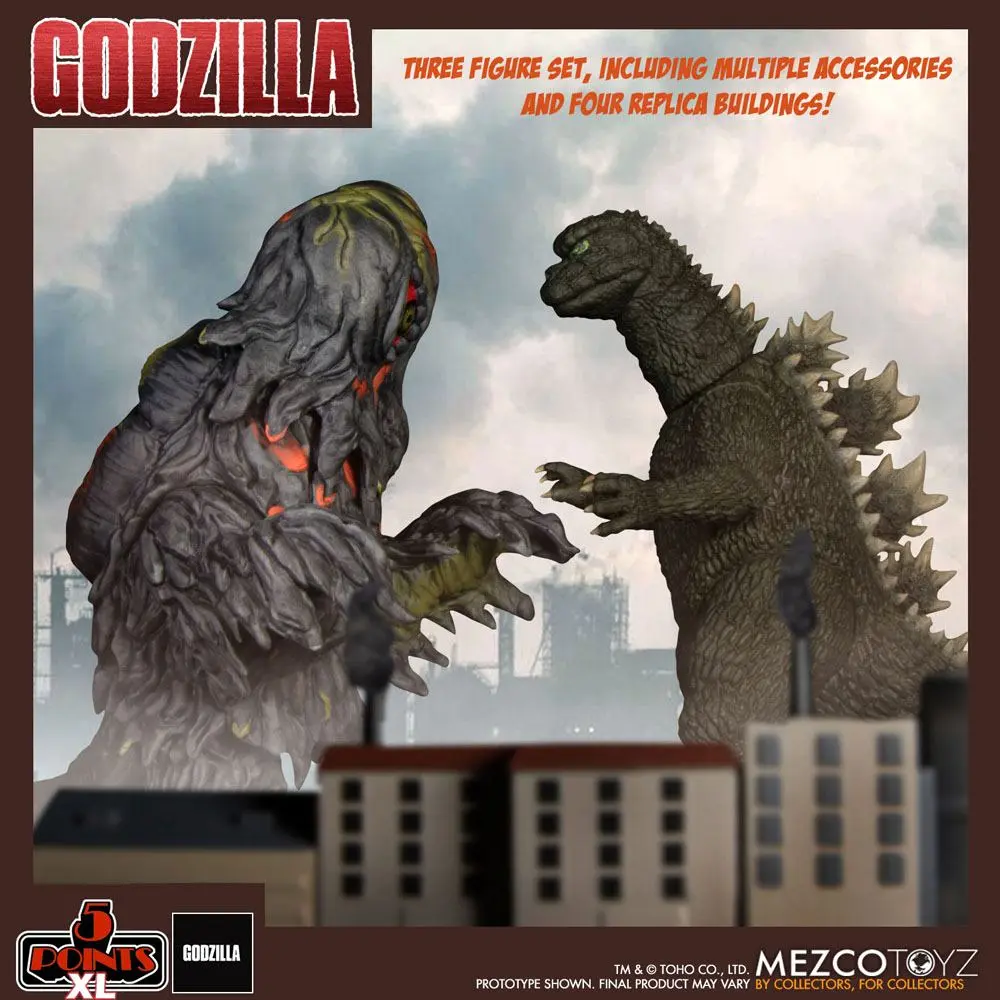 Godzilla vs. Hedorah 5 Points XL Deluxe Box akciófigura csomag termékfotó