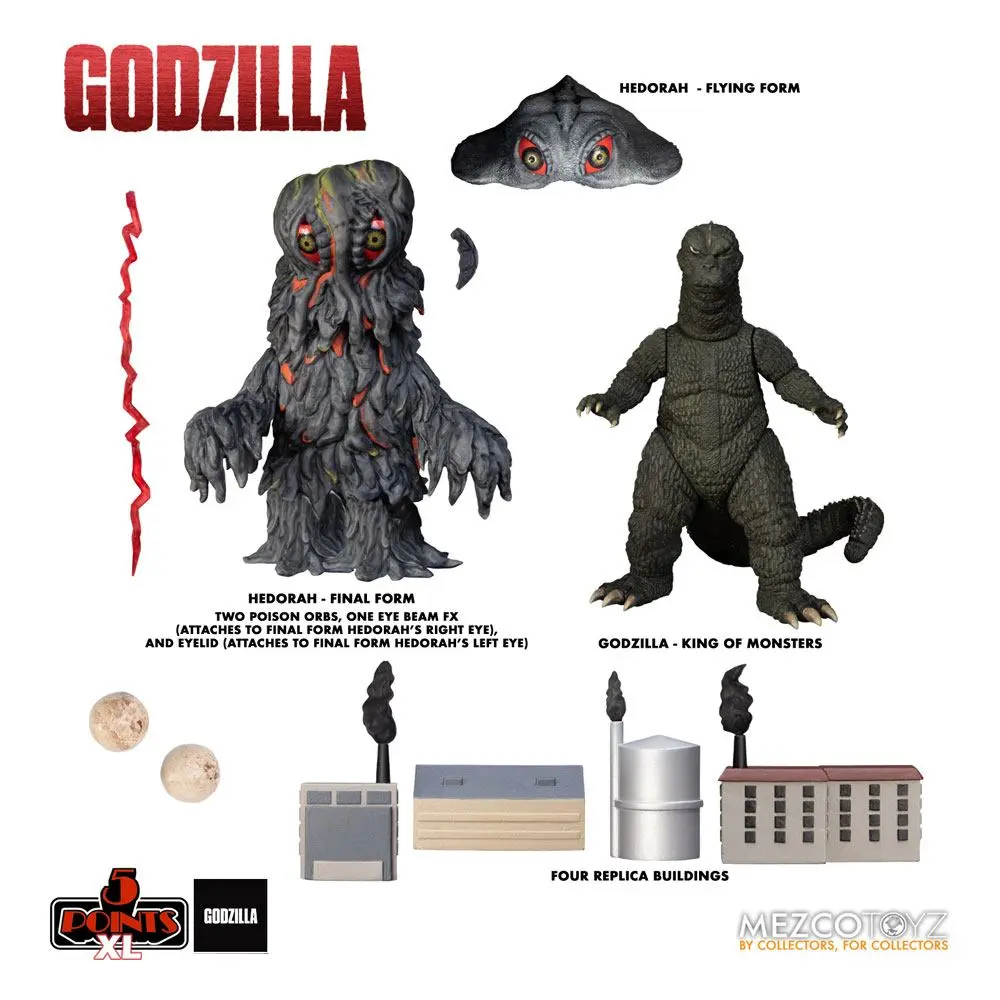 Godzilla vs. Hedorah 5 Points XL Deluxe Box akciófigura csomag termékfotó
