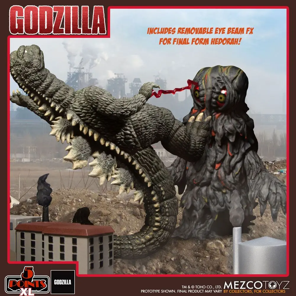 Godzilla vs. Hedorah 5 Points XL Deluxe Box akciófigura csomag termékfotó