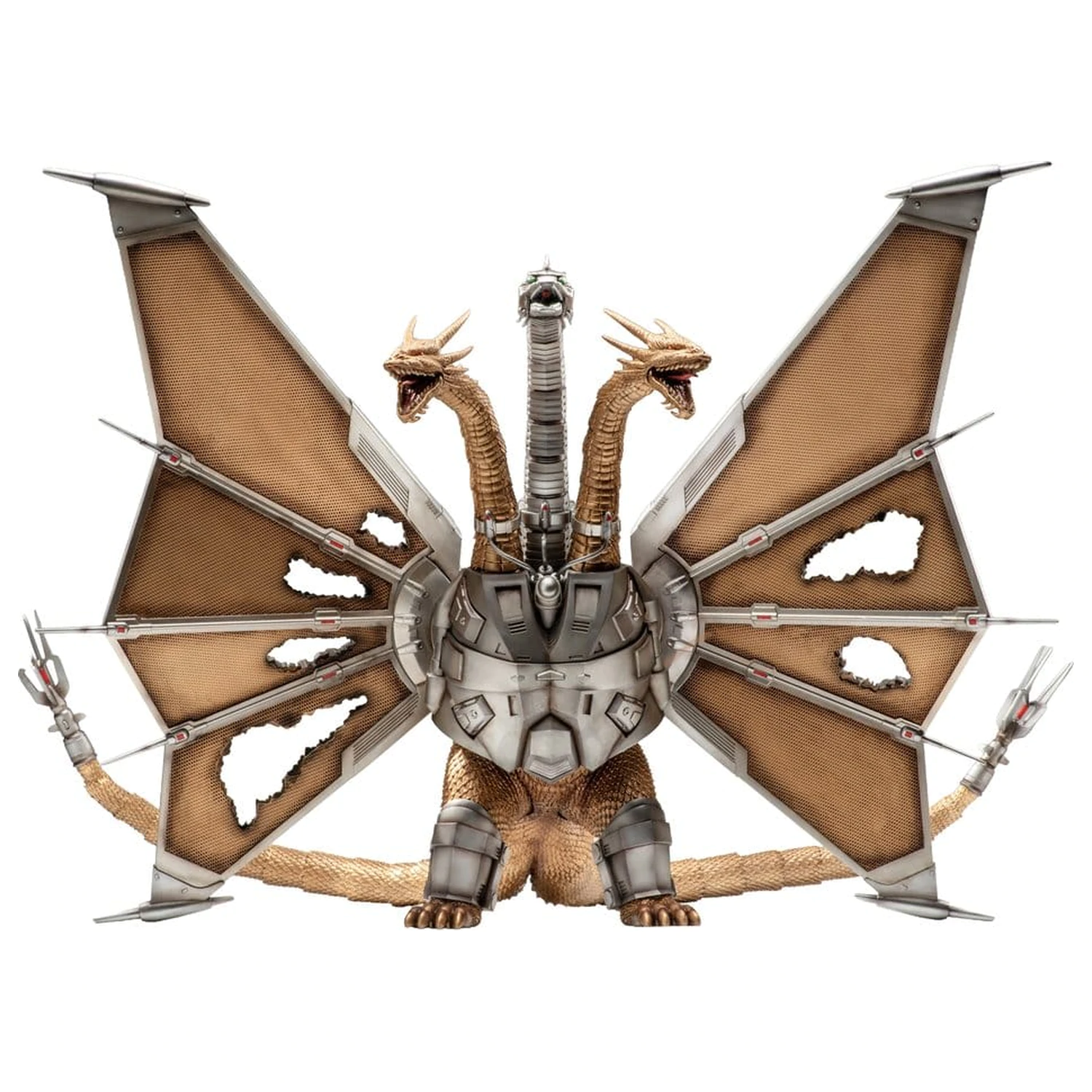 Godzilla vs. King Ghidorah Exquisite Basic akciófigura Battle Damaged Mecha King Ghidorah 33 cm termékfotó
