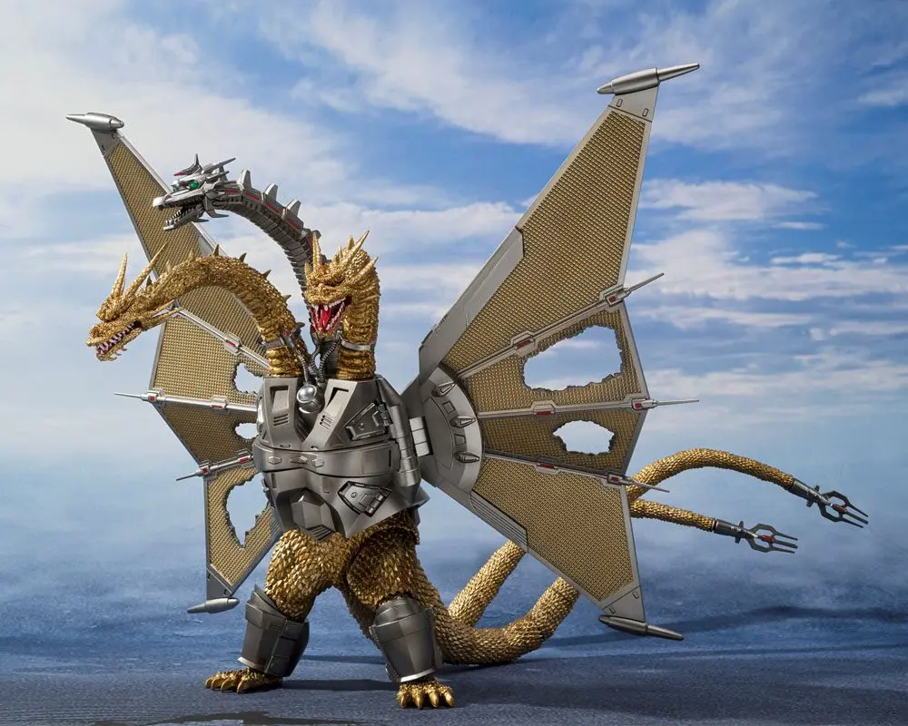Godzilla vs. King Ghidorah S.H. MonsterArts Mecha Ghidorah Shinjuku Decisive Battle Special csomag akciófigura 25 cm termékfotó