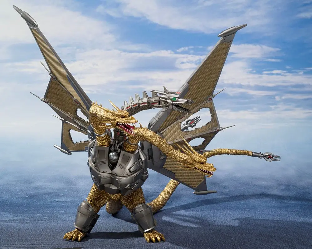 Godzilla vs. King Ghidorah S.H. MonsterArts Mecha Ghidorah Shinjuku Decisive Battle Special csomag akciófigura 25 cm termékfotó