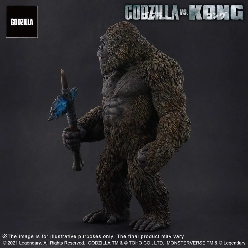 Godzilla vs. Kong 2021 TOHO Large Kaiju Series Kong PVC szobor figura 27 cm termékfotó