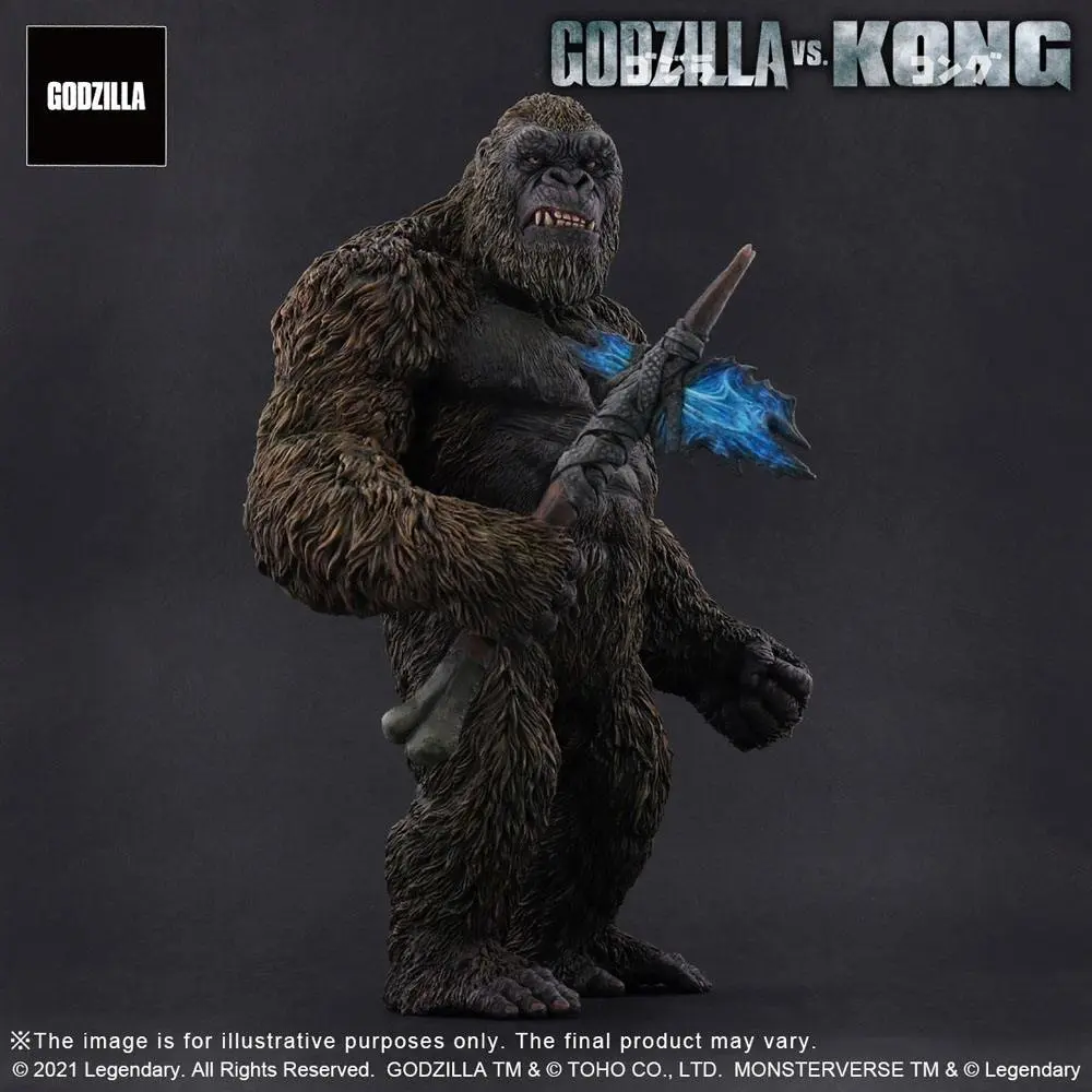 Godzilla vs. Kong 2021 TOHO Large Kaiju Series Kong PVC szobor figura 27 cm termékfotó