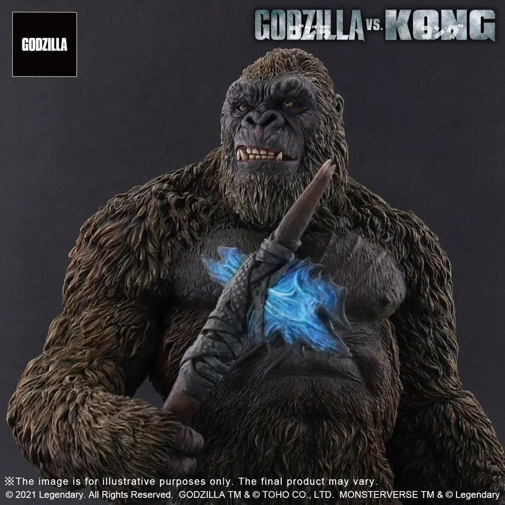 Godzilla vs. Kong 2021 TOHO Large Kaiju Series Kong PVC szobor figura 27 cm termékfotó