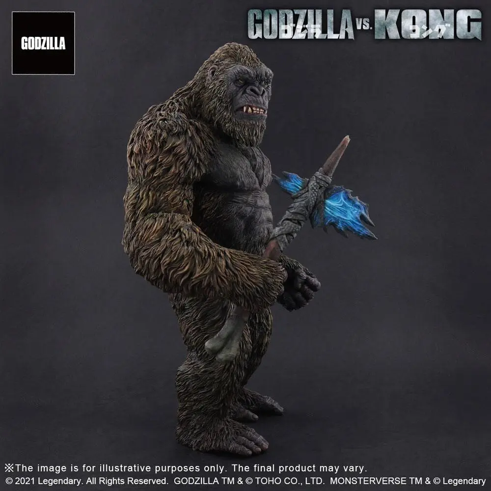 Godzilla vs. Kong 2021 TOHO Large Kaiju Series Kong PVC szobor figura 27 cm termékfotó