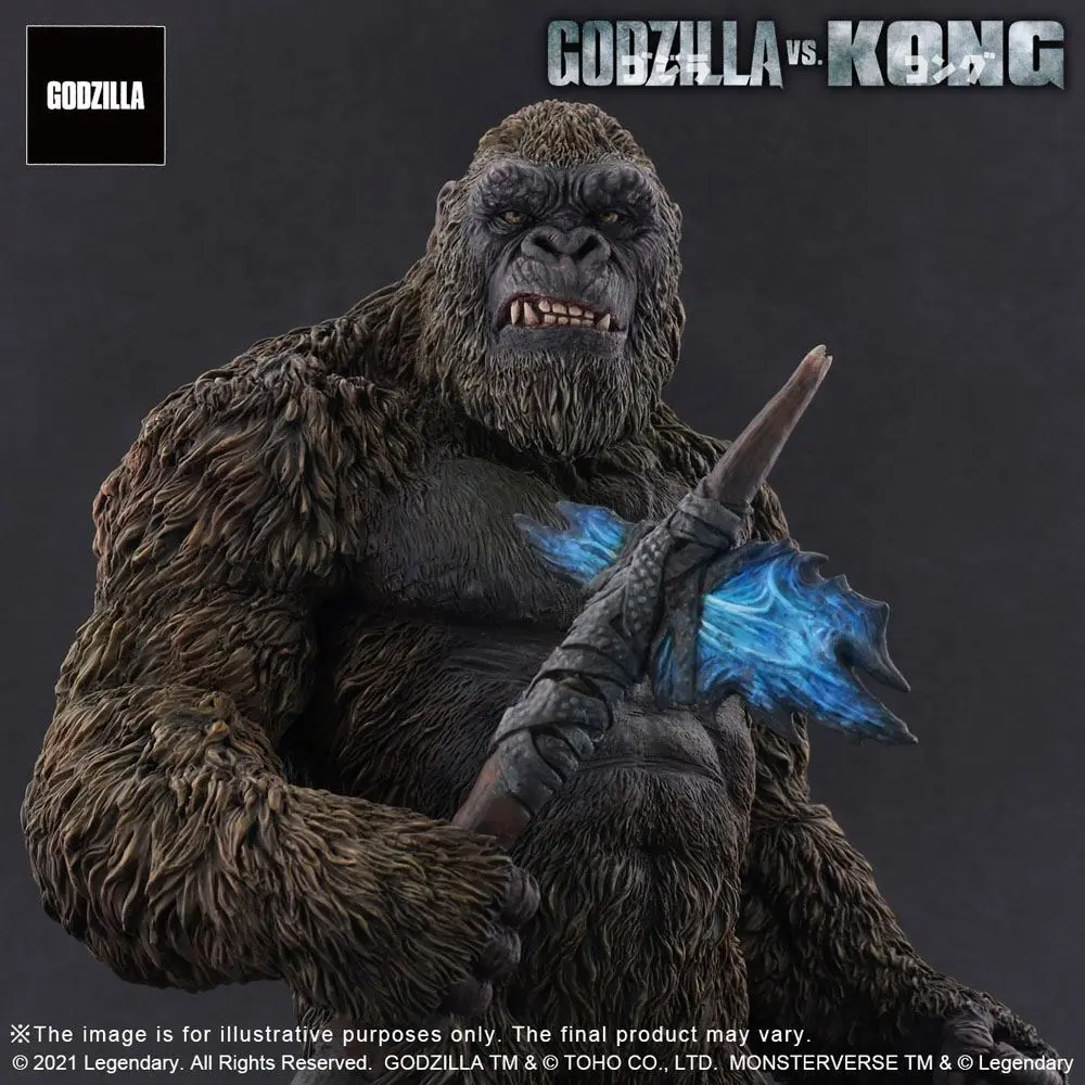 Godzilla vs. Kong 2021 TOHO Large Kaiju Series Kong PVC szobor figura 27 cm termékfotó
