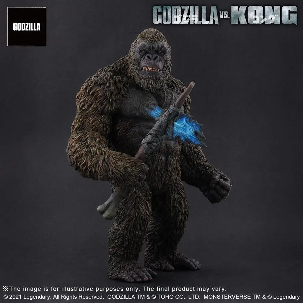 Godzilla vs. Kong 2021 TOHO Large Kaiju Series Kong PVC szobor figura 27 cm termékfotó