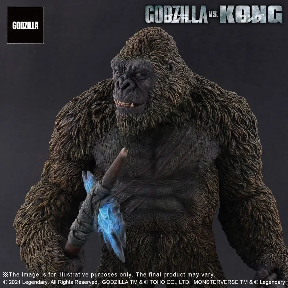 Godzilla vs. Kong 2021 TOHO Large Kaiju Series Kong PVC szobor figura 27 cm termékfotó