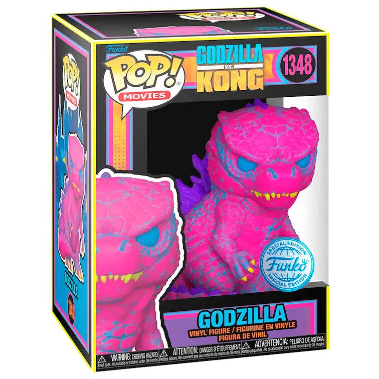 Godzilla vs. Kong Funko POP! Movies Vinyl figura Godzilla (Blacklight) Special Edition 9 cm termékfotó