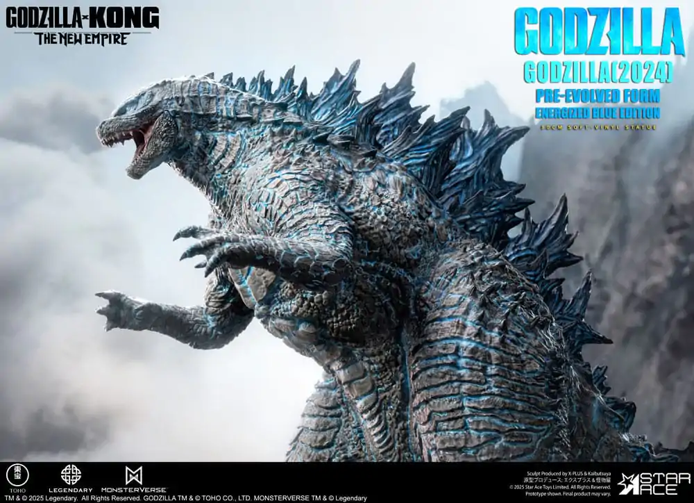Godzilla vs. Kong: The New Empire Soft Vinyl Godzilla (2024) Evolved Blue Edition szobor figura 28 cm  termékfotó