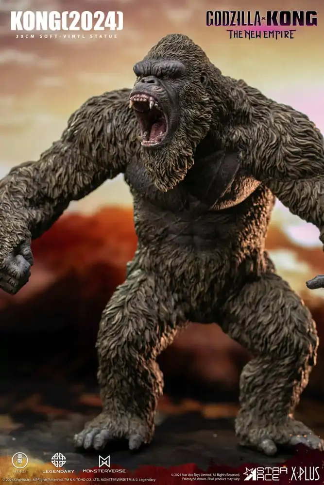 Godzilla vs. Kong: The New Empire Soft Vinyl Kong szobor figura 30 cm termékfotó