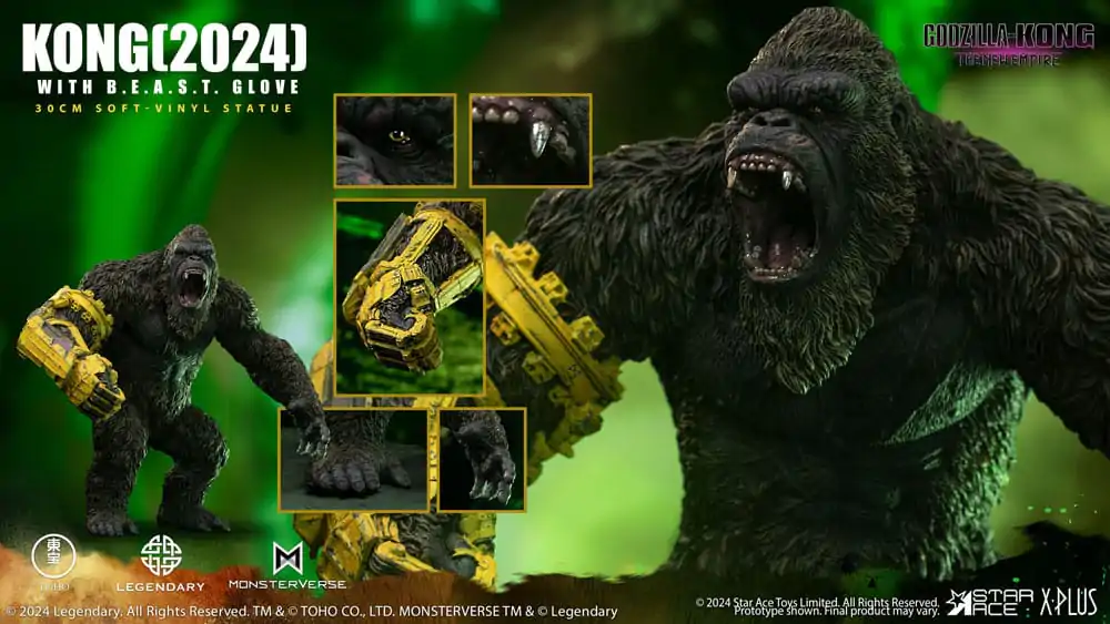 Godzilla vs. Kong: The New Empire Soft Vinyl Statue Kong with B.E.A.S.T. Glove 30 cm termékfotó