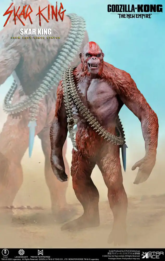 Godzilla vs. Kong: The New Empire Soft Vinyl Skar King Unleash the Titan szobor figura 30 cm  termékfotó