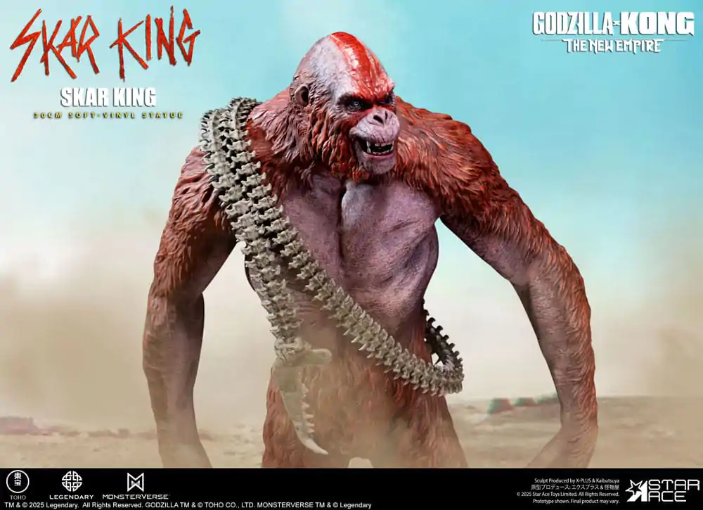Godzilla vs. Kong: The New Empire Soft Vinyl Skar King Unleash the Titan szobor figura 30 cm  termékfotó