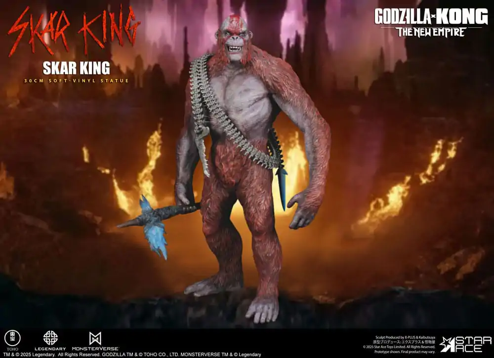 Godzilla vs. Kong: The New Empire Soft Vinyl Skar King Unleash the Titan szobor figura 30 cm  termékfotó