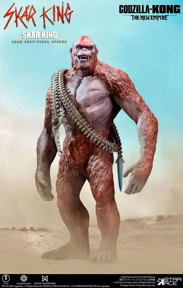 Godzilla vs. Kong: The New Empire Soft Vinyl Skar King Unleash the Titan szobor figura 30 cm  termékfotó