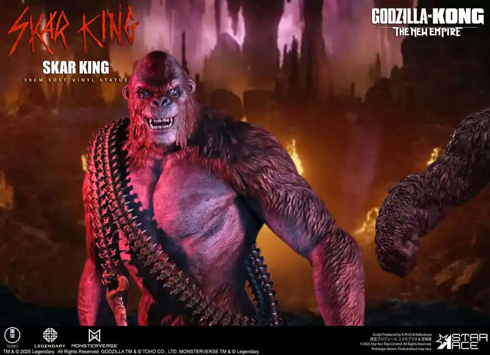 Godzilla vs. Kong: The New Empire Soft Vinyl Skar King Unleash the Titan szobor figura 30 cm  termékfotó