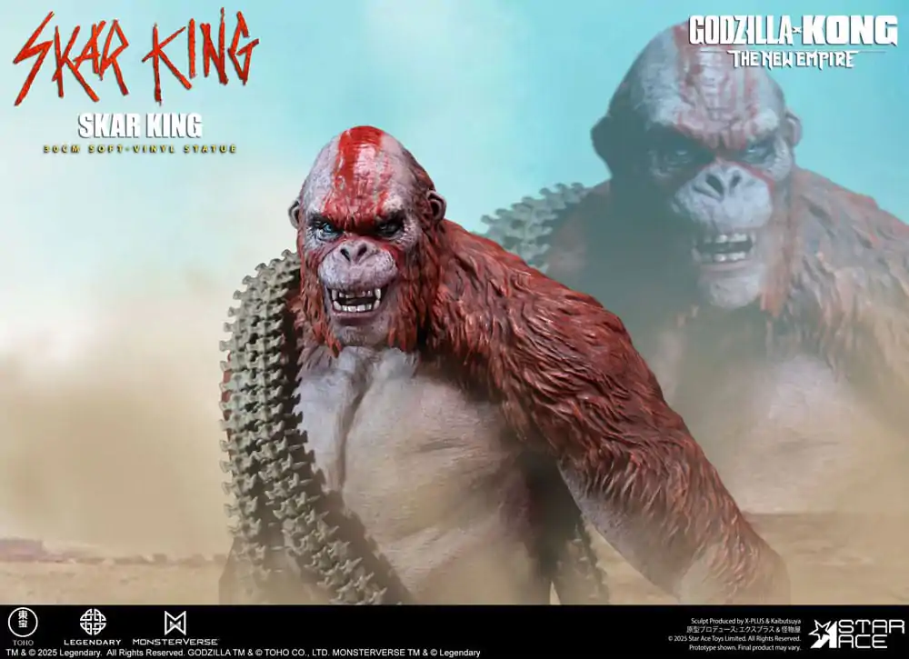 Godzilla vs. Kong: The New Empire Soft Vinyl Skar King Unleash the Titan szobor figura 30 cm  termékfotó