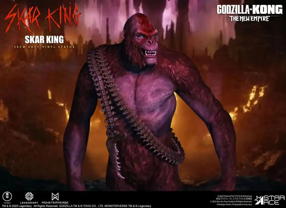 Godzilla vs. Kong: The New Empire Soft Vinyl Skar King Unleash the Titan szobor figura 30 cm  termékfotó