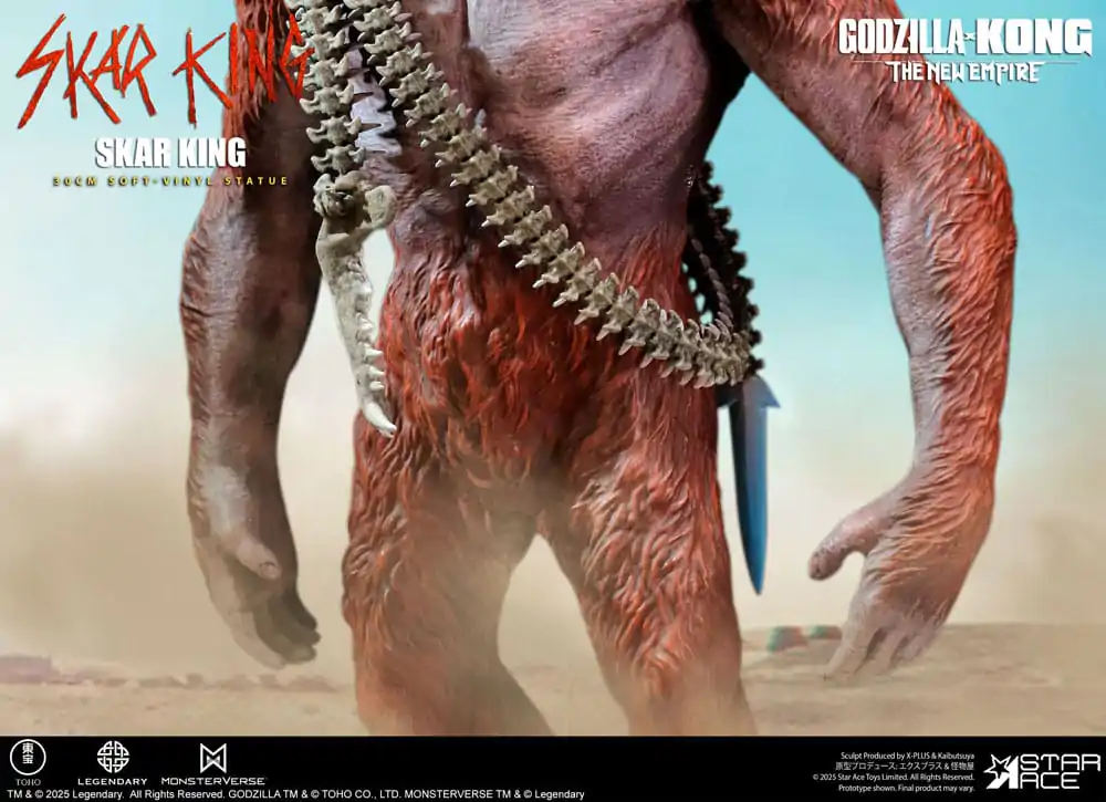 Godzilla vs. Kong: The New Empire Soft Vinyl Skar King Unleash the Titan szobor figura 30 cm  termékfotó