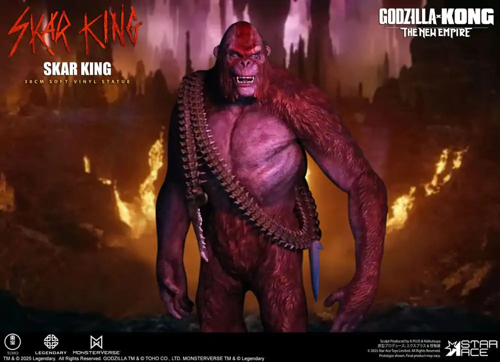 Godzilla vs. Kong: The New Empire Soft Vinyl Skar King Unleash the Titan szobor figura 30 cm  termékfotó