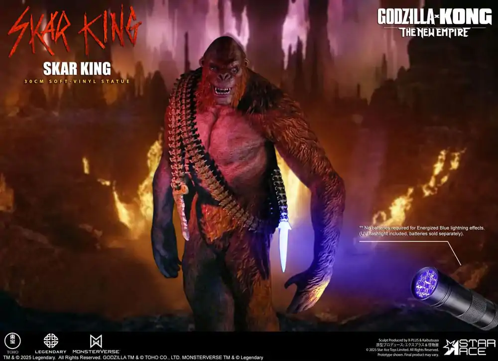 Godzilla vs. Kong: The New Empire Soft Vinyl Skar King Unleash the Titan szobor figura 30 cm  termékfotó