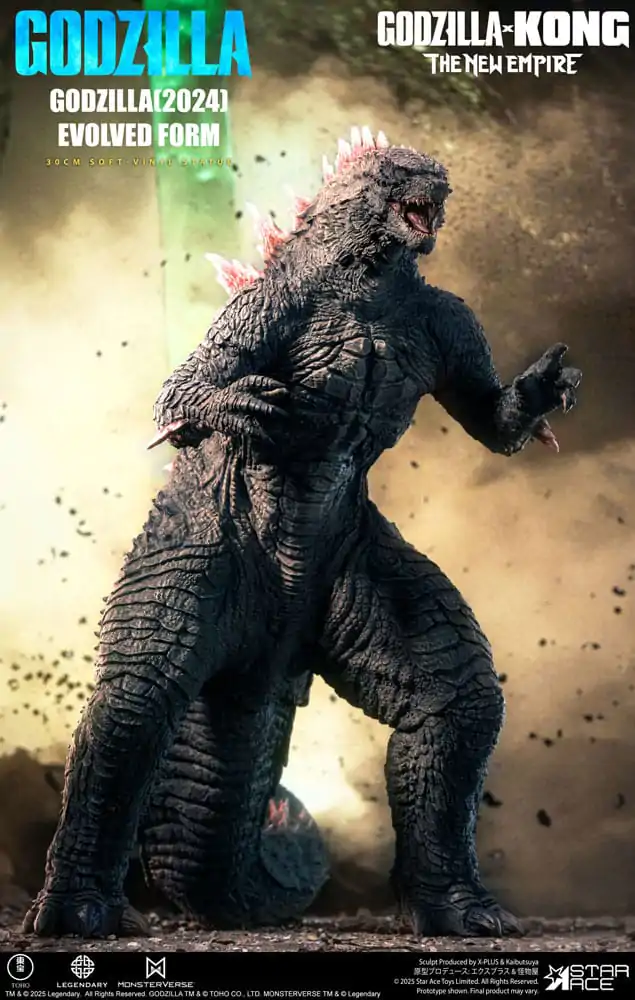 Godzilla vs. Kong: The New Empire Soft Vinyl szobor figura Godzilla (2024) Evolved Deluxe Version 30 cm termékfotó