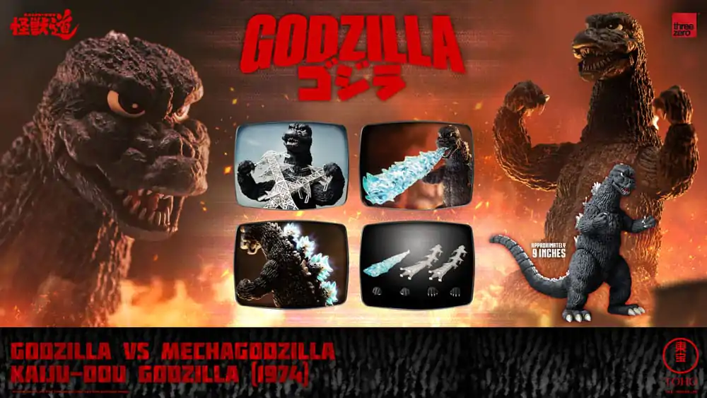 Godzilla vs. Mechagodzilla (1974) Kaiju-Dou Godzilla (1974) akciófigura 23 cm termékfotó