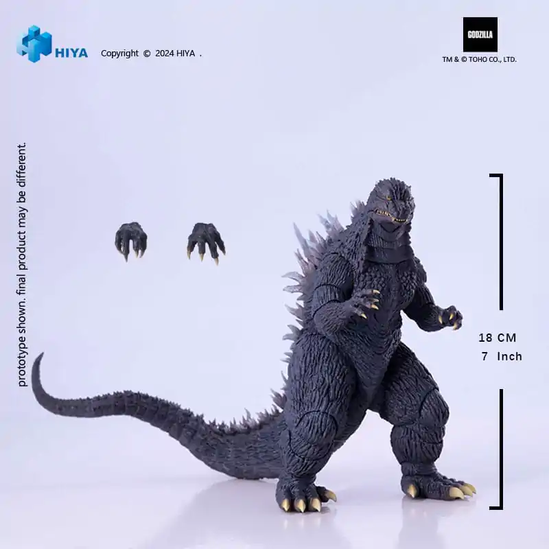 Godzilla vs. Mechagodzilla 2002 Exquisite Basic Godzilla akciófigura 18 cm termékfotó