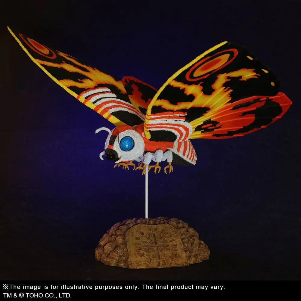 Godzilla vs. Mothra TOHO nagy Kaiju Series Mothra PVC szobor figura 40 cm termékfotó
