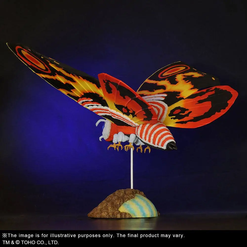 Godzilla vs. Mothra TOHO nagy Kaiju Series Mothra PVC szobor figura 40 cm termékfotó
