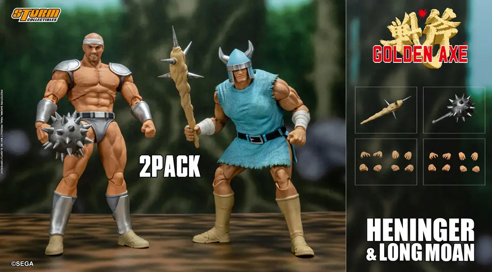 Golden Axe 1/12 Heninger &amp; Long Moan 2 db-os akciófigura csomag 18 cm termékfotó