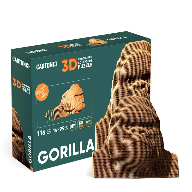 Gorilla cartonic 3D puzzle 94db-os termékfotó