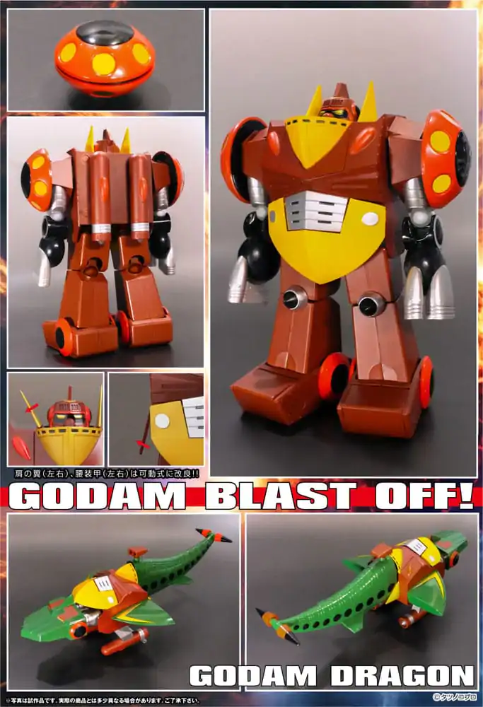 Gowappa 5 Godam Dynamite Action Kai Gordam Full Blast Off Set akciófigura 17 cm termékfotó
