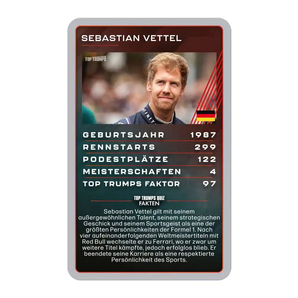 Grand Prix Helden Top Trumps Collectables német nyelvű kártyajáték termékfotó