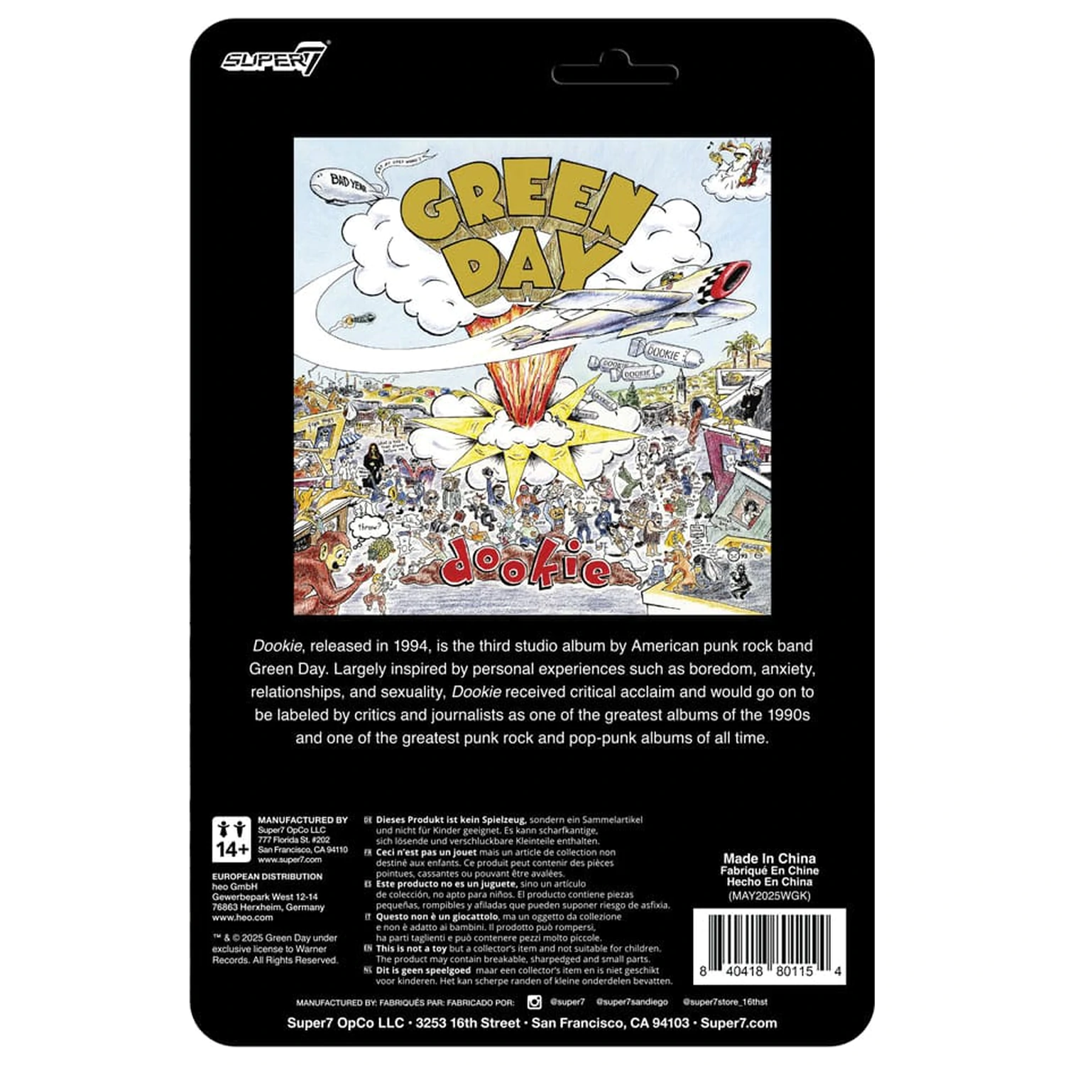 Green Day ReAction akciófigura Dookie Dog 9 cm    termékfotó